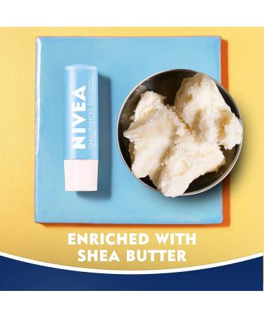 NIVEA Smoothness Lip Care SPF 15 Lip Balm Stick 0.17 Oz (Pack of 4) - Buy Online on GoSupps.com