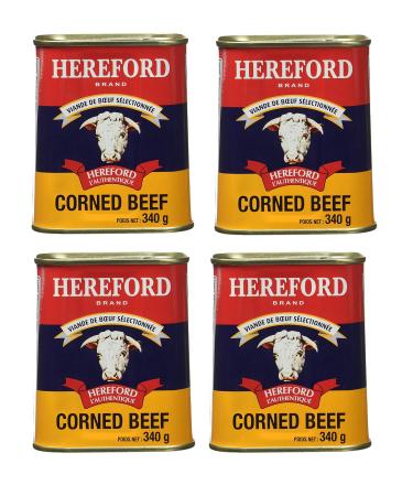Hereford Corned Beef 340g Pack of 4