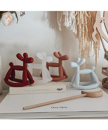 Smooch Rocking Teething Toy for Babies 0-6 Months | Silicone Baby Teether for Teething Relief - Mint - Buy Online on GoSupps.com