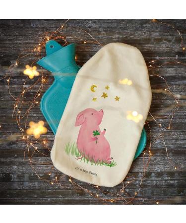 Mr. & Mrs. Panda Warm Bottle Pig Luck | Unique Gift for Motivation & Dreams | Funny Sayings & Soft Grain Pillows | Ideal Children's Heat Bottle - Buy Online on GoSupps.com