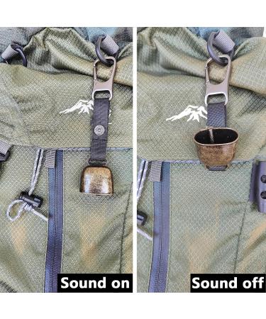 Bear Bell with Whistle for Bear Deterrent | Loud Bell with Magnetic Silencer | Emergency Whistle & Carabiner for Outdoor Activities - Buy Online on GoSupps.com