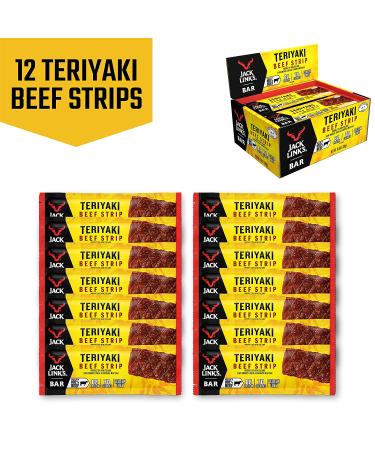 Jack Link's Teriyaki Beef Jerky Bars - 8g Protein, 80 Calories, Keto & Gluten Free - Pack of 12 - Buy Online on GoSupps.com