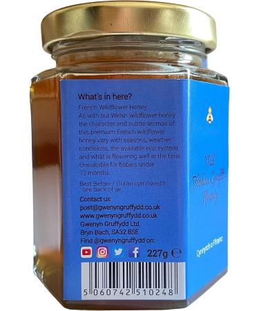 Gwenyn Gruffydd - French Raw Mountain Forest Chestnut Single-Origin Honey - Pure and Natural - Unpasteurised WildFlower Honey - unfiltered unheated - from Non-Sugar Fed Bees (227g Glass Jar) - Buy Online on GoSupps.com