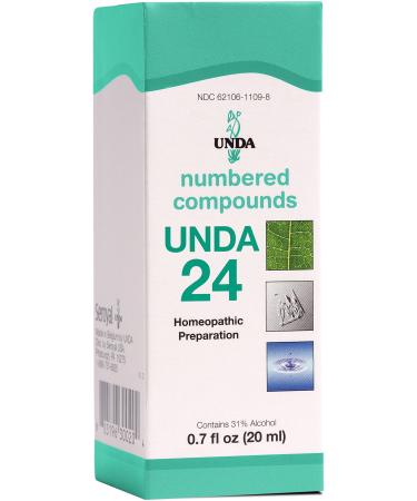 UNDA 24 Numbered Compounds | Homeopathic Preparation | 0.7 fl. oz.