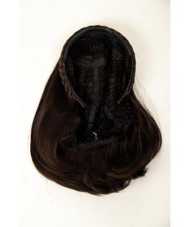 WIG ME UP 90606-6 Half Wig Hairpiece with Braided Headband | Short Shoulder Length Straight Brown (6) - 30 cm | Elegant Style for International Shipping - Buy Online on GoSupps.com