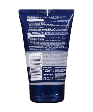 NIVEA Men Original Deep Cleaning Face Scrub 4.4 oz | Best Exfoliating Skincare for Men | International Shipping Available - Buy Online on GoSupps.com