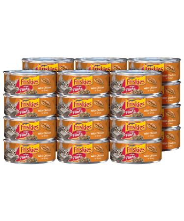 Friskies Purina Prime Filets Wet Cat Food - (24) 5.5 oz. Cans Chicken 5.5 Ounce (Pack of 24)