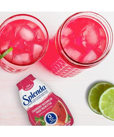 SPLENDA Liquid Water Enhancer Drops Strawberry Watermelon Flavor Sugar Free Concentrated Drink Mix 92mL Bottle (Pack of 2) Strawberry Watermelon 92 ml (Pack of 2) - Buy Online on GoSupps.com