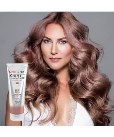 CHI Ionic Color Illuminate Conditioner - Rose Gold 8.5 oz | 95% Natural, Sulfate, Paraben & Gluten Free - Buy Online on GoSupps.com