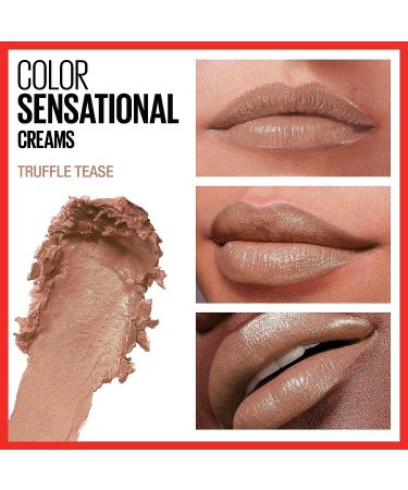 Maybelline Color Sensational Lipstick - Creamy Hydrating Lipstick in Nude Pink, Red Plum, and Truffle Tease - 0.15 oz (Pack of 1) - Buy Online on GoSupps.com