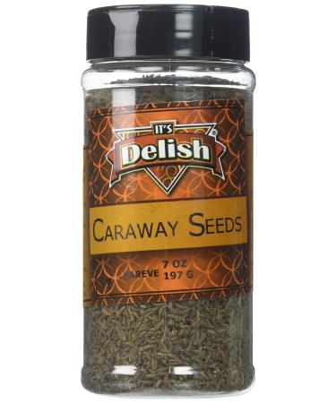 Gourmet Caraway Seeds by Its Delish, Medium Jar, 7 oz 7 Ounce (Pack of 1)