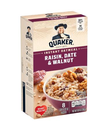Quaker Instant Oatmeal Raisin Date & Walnut 8 Packets