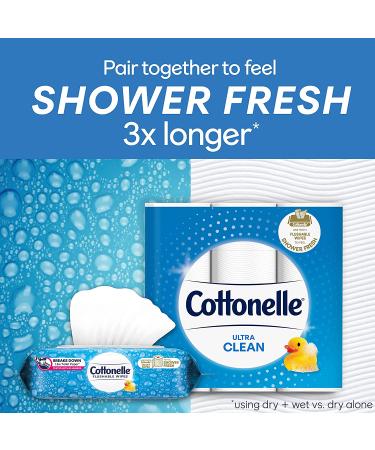 Cottonelle Fresh Care On-the-Go Flushable Wet Wipes - 336 Total Wipes, Adult Wet Wipes, 24 Resealable Packs - Buy Online on GoSupps.com
