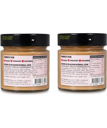 Black Milk Hazelnut Cream Spread 2x230g - Made In Italy - Bake or Spread - Gluten Free - Two Jars - Buy Online on GoSupps.com