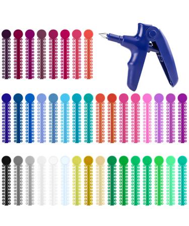 LOVEWEE Dental Orthodontic Ligature Ties and Orthodontic Ligature Gun Tools Teeth Orthodontic Ligature Ring Rubber Bands Multi-Color(1040 Pcs/Bag)