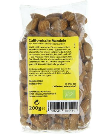  Rapunzel Rapunzel Almonds California 1 Pack (1 x 200g) - Organic - Buy Online on GoSupps.com