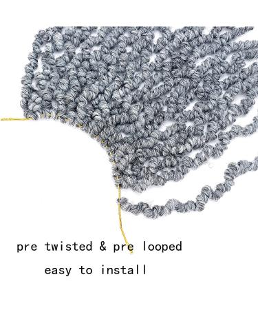 Gray 3 Pack Pretwisted Spring Twist Crochet Hair - 8 Inch Curly Braiding Hair (18 StrandsPack) - Buy Online on GoSupps.com