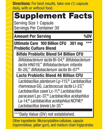Renew Life Ultimate Flora Probiotic 100 Billion - 30 Vegetarian Capsules - Buy Online on GoSupps.com