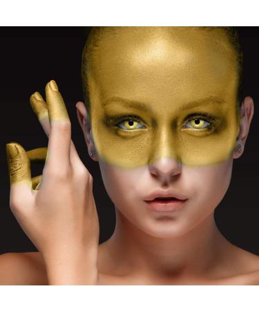 Aricona Yellow Contact Lenses - Daily Colored Lenses for Halloween & Costume Parties - No Prescription Needed - Buy Online on GoSupps.com