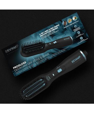 REVAMP Deepform Hair Straightening Brush Ceramic Heating Brush - 2 in 1 Drying and Styling Hot Air for Wet Hair Heated Brus - Buy Online on GoSupps.com