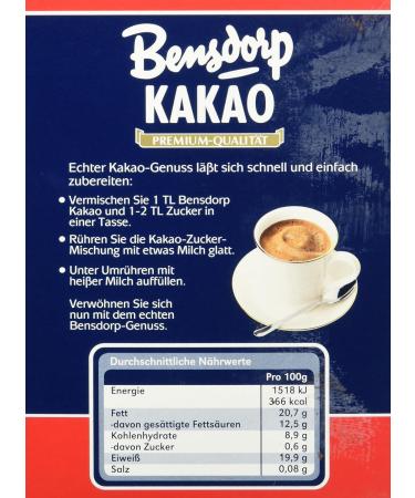  Bensdorp BENSDORP KAKAO Premium Qualitt Pack of 10 Packs of 10 x 250 g Package) - Buy Online on GoSupps.com