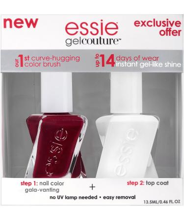 essie Gel Couture Longwear Nail Polish + Top Coat Kit - Gala-Vanting 0.46 fl. oz | International Shipping Available - Buy Online on GoSupps.com