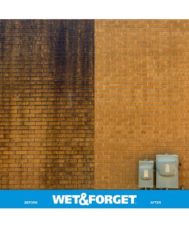 Wet & Forget 128oz Outdoor Cleaner Concentrate - Moss, Mold, Mildew & Algae Stain Remover - Buy Online on GoSupps.com