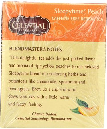 Celestial Seasonings Sleepytime Peach Tea - 20 Bags - Buy Online on GoSupps.com