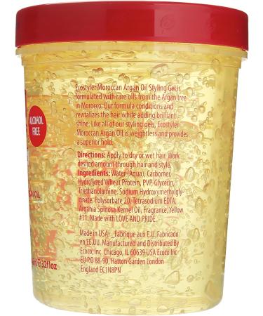 Eco Styler Moroccan Argan Oil Styling Gel 946ml - Unscented - Pack of 1 - Buy Online on GoSupps.com