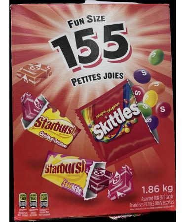 Skittles and Starburst - Assorted Candy 1.86 kg 155 pieces Red
