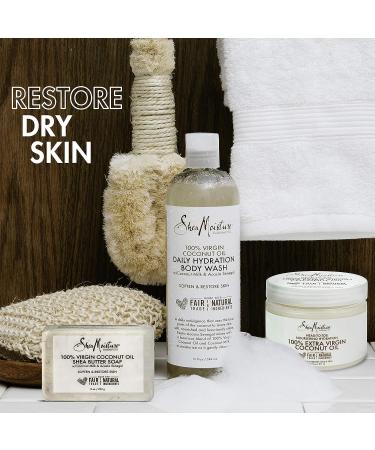 SheaMoisture 100% Virgin Coconut Oil Bath and Body Kit | Cruelty-Free Skincare Set (3 Pack) - Buy Online on GoSupps.com