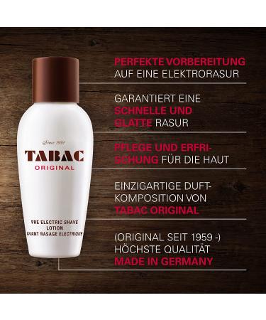 Tabac Original Pre Electric Shave Lotion 150ml - Smooth and Comfortable Shave - Buy Online on GoSupps.com