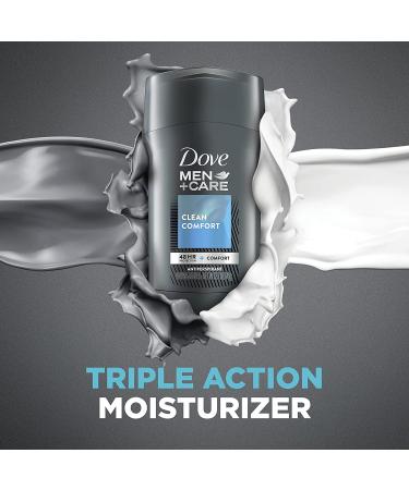 Dove Men+Care Antiperspirant Deodorant 48-Hour Wetness Protection Clean Comfort 2.7 oz - Pack of 2 - Buy Online on GoSupps.com