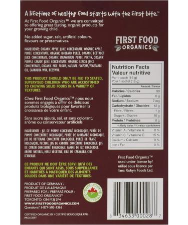 First Food Organics Strawberry Rhubarb and Beet 90g - Buy Online on GoSupps.com