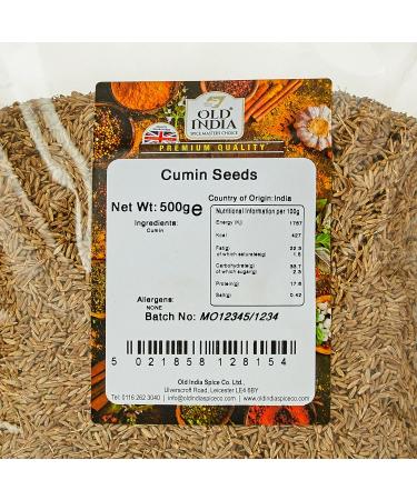 Old India Cumin Seeds 500g - High Quality Culinary Spice (Pack of 1) - Buy Online on GoSupps.com