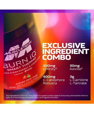 Muscletech Burn IQ Smart Thermo Supplement - Enhanced Energy & Cognition - Sweet Heat - 50 Servings - Buy Online on GoSupps.com
