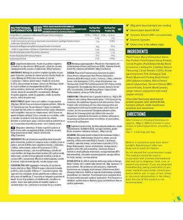 Vivo Life Perform Plant Protein Powder - Raw Cacao Vegan 7 Servings (266g) | BCAA Pea & Hemp Blend - International Shipping Available - Buy Online on GoSupps.com