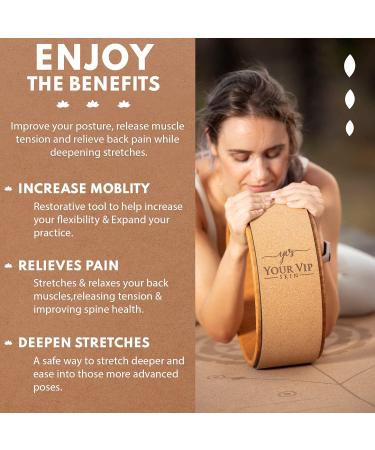 YVS Yoga Wheel & Cork Yoga Ring | Perfect for Yoga Pilates & Fitness - International Shipping - Buy Online on GoSupps.com
