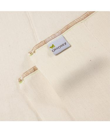 OsoCozy Organic Cotton Prefold Cloth Diapers - Small Size 1 (6pk) | Super-Soft, Absorbent, Durable | Unbleached Natural Color | Fits 7-15 Lbs - Buy Online on GoSupps.com