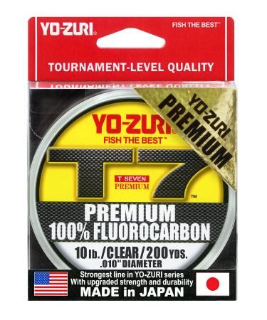 Yo-Zuri T7-10LB-CL-200YD: T-7 Premium Fluorocarbon 10Lb 200Yd, Clear