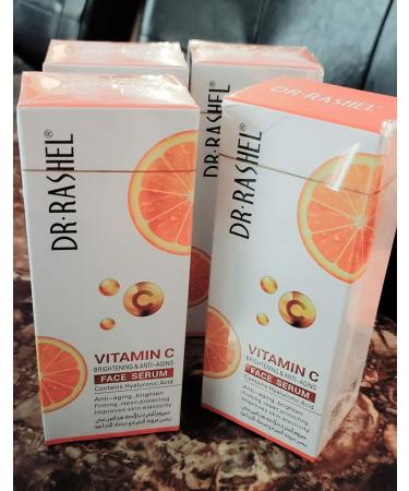 Vitamin C Face Serum with Hyaluronic Acid - Anti-Aging Formula + Free Niacinamide Silk & Collagen Lip Masks - 1.69 oz - Buy Online on GoSupps.com