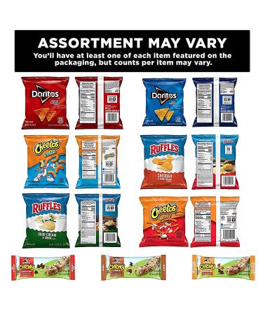 Frito-Lay Chips & Quaker Chewy Granola Bars Variety Pack - 40 Single Serve Portions - Buy Online on GoSupps.com