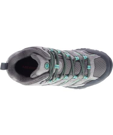 Merrell Women's Moab 2 Mid Waterproof Hiking Boot 8 - Drizzle/Mint - Buy Online on GoSupps.com