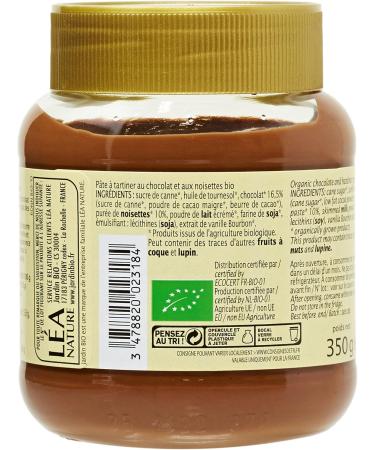 Jardin BiO tic Organic Hazelnut Chocolate Spread - Sweet - AB Certified - 350 g Jar - Buy Online on GoSupps.com