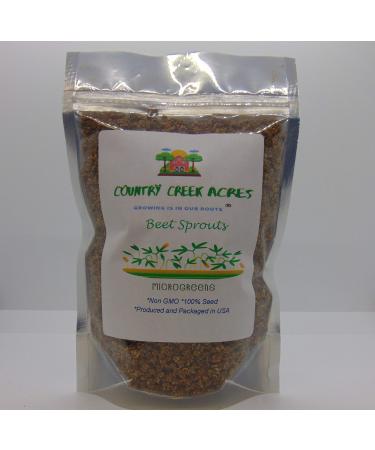 Beet Seed, Beets Sprouting Seeds, Microgreen, Sprouting, 6 OZ, NON GMO - Country Creek Acres Brand - High Sprout Germination- Juicing, Gardening, Hydroponics, Growing Salad Sprouts Product Name