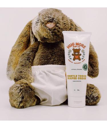 Hug More Baby Diaper Cream - Unscented, Hypoallergenic Formula for Newborns - 3 Oz - Buy Online on GoSupps.com