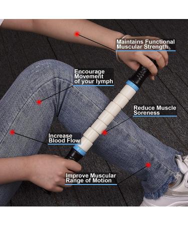 iGreely Premium Muscle Roller Stick 17 - Recommended by Physical Therapists for Fast Recovery & Relief from Cramps, Soreness, and Tight Muscles - Buy Online on GoSupps.com