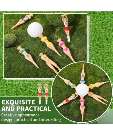 Bikini Golf Tees Set - 12 Colorful 8cm Plastic Tees for Men and Women, Funny Golf Accessories for Training and Gifts - Buy Online on GoSupps.com