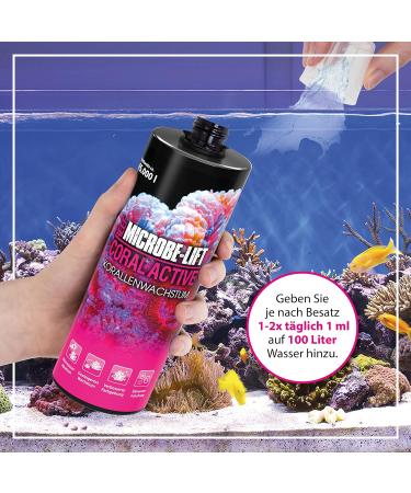Microbe-Lift Coral Active 236ml - Coral Booster for Growth & Color in Seawater Aquariums - Multi-Colored Coral Care - Buy Online on GoSupps.com