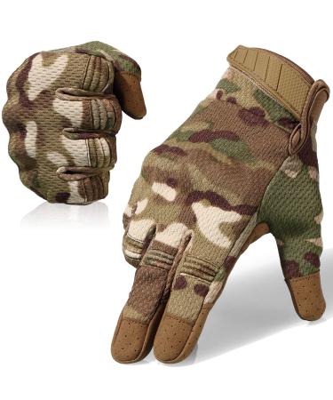 Wtactful Flexible Breaktable Tactical Gloves Operating Gloves Tactical Gloves Men Vollfinger Touchscreen gloves applies to climbing cycling motorcycle hunting cam
